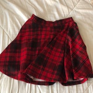plaid skirt